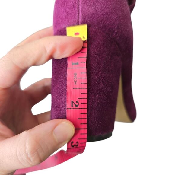 Marc Fisher Women's 7.5 Client Suede Purple Ankle Boots with Studs - Picture 13 of 13